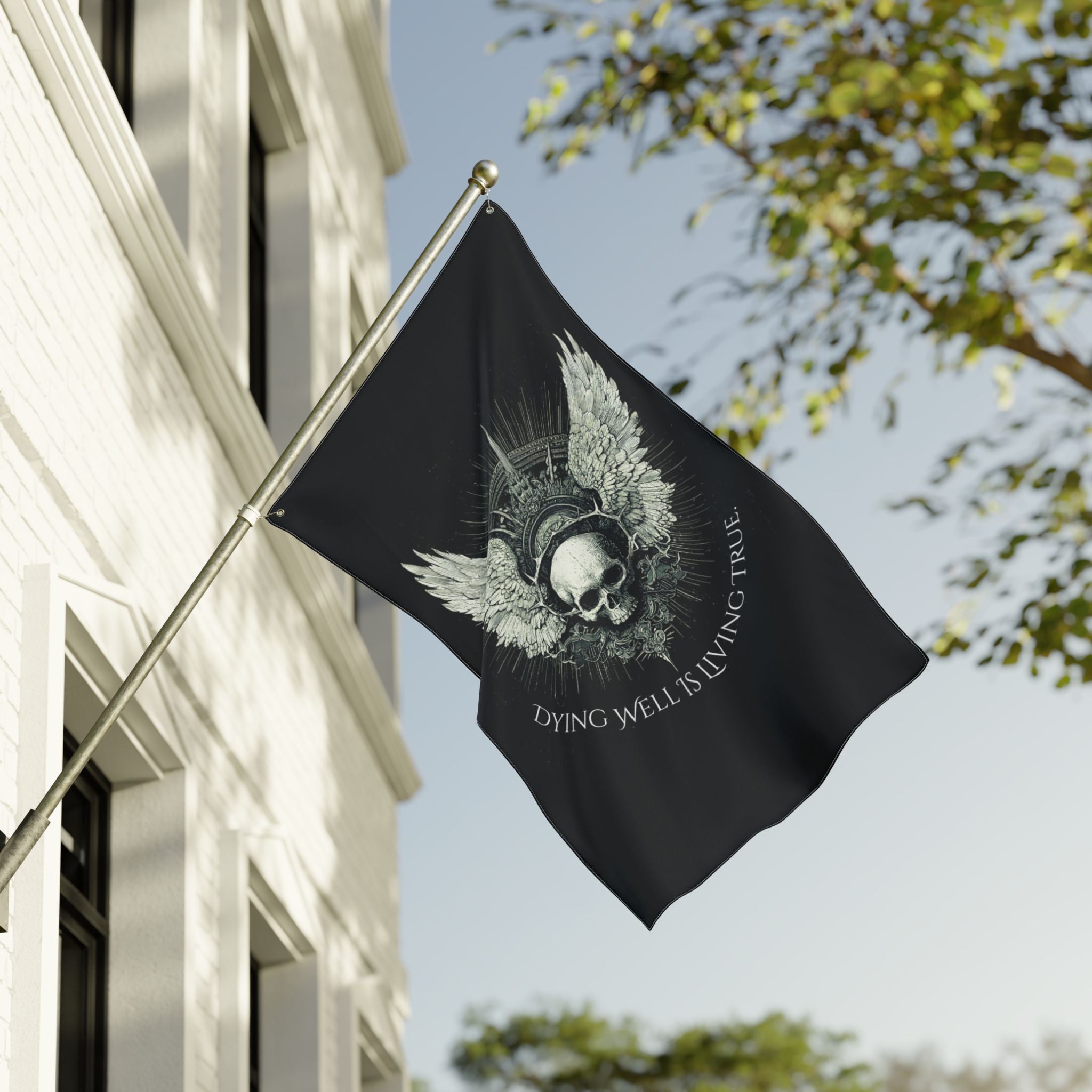 Jackal Arms Co. – “Dying Well Is Living True” Wall Flag