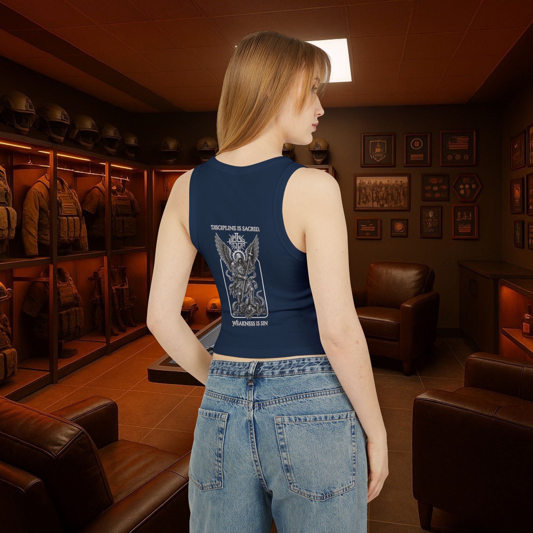 Jackal Arms Co. – Women’s “Discipline Is Sacred / Weakness Is Sin” Racer Tank