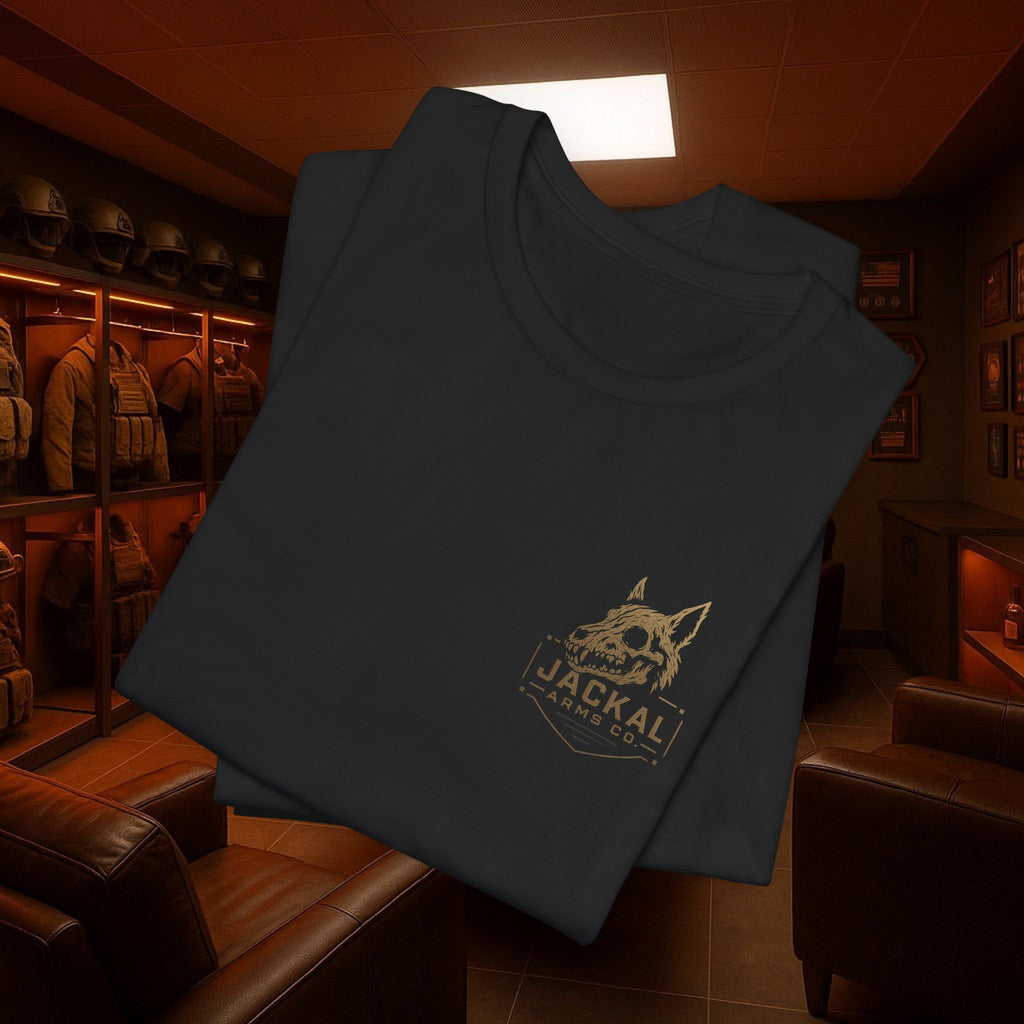 Jackal Arms Co Masked Crusader Unisex Tee Bella Canvas 3001 Graphic Streetwear