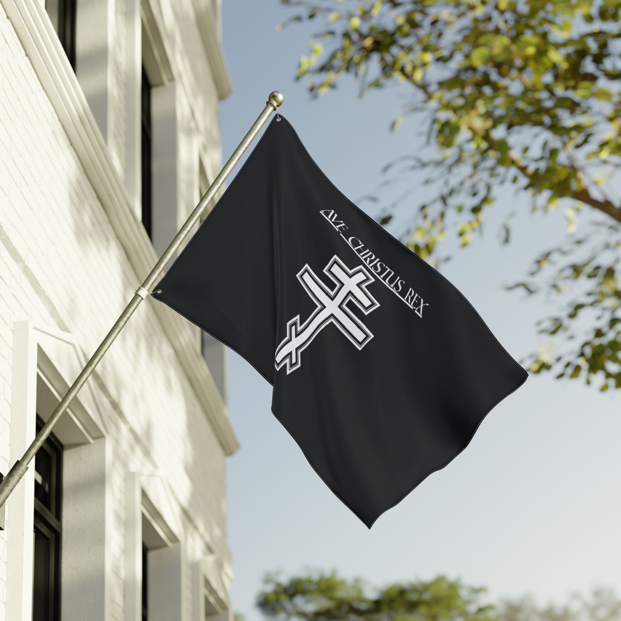 Ave Christus Rex Wall Flag