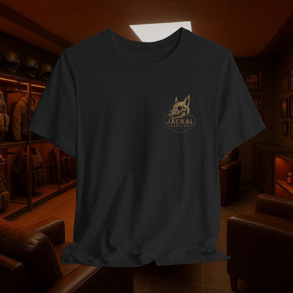 Jackal Arms Co Masked Crusader Unisex Tee Bella Canvas 3001 Graphic Streetwear