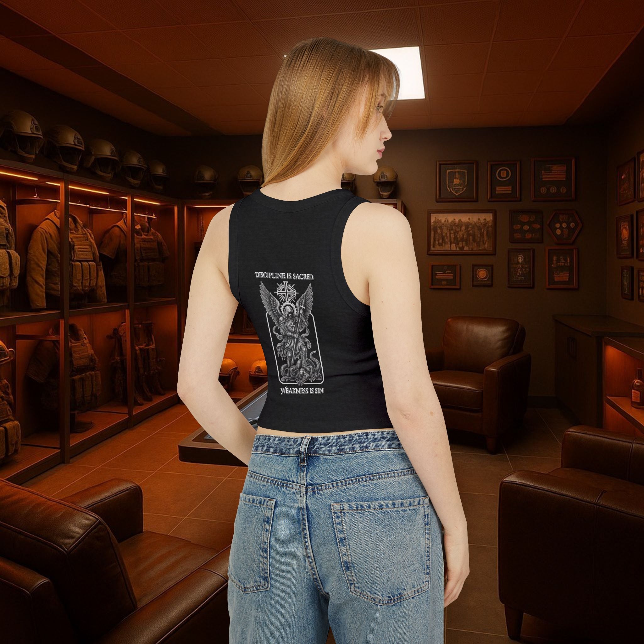 Jackal Arms Co. – Women’s “Discipline Is Sacred / Weakness Is Sin” Racer Tank