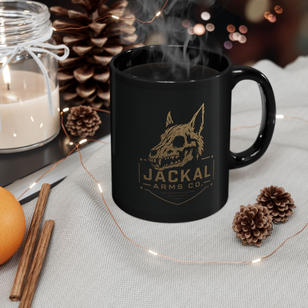 Jackal Arms Co Coffee Mug. Tactical Graphic Ceramic Cup for Home Office and Range