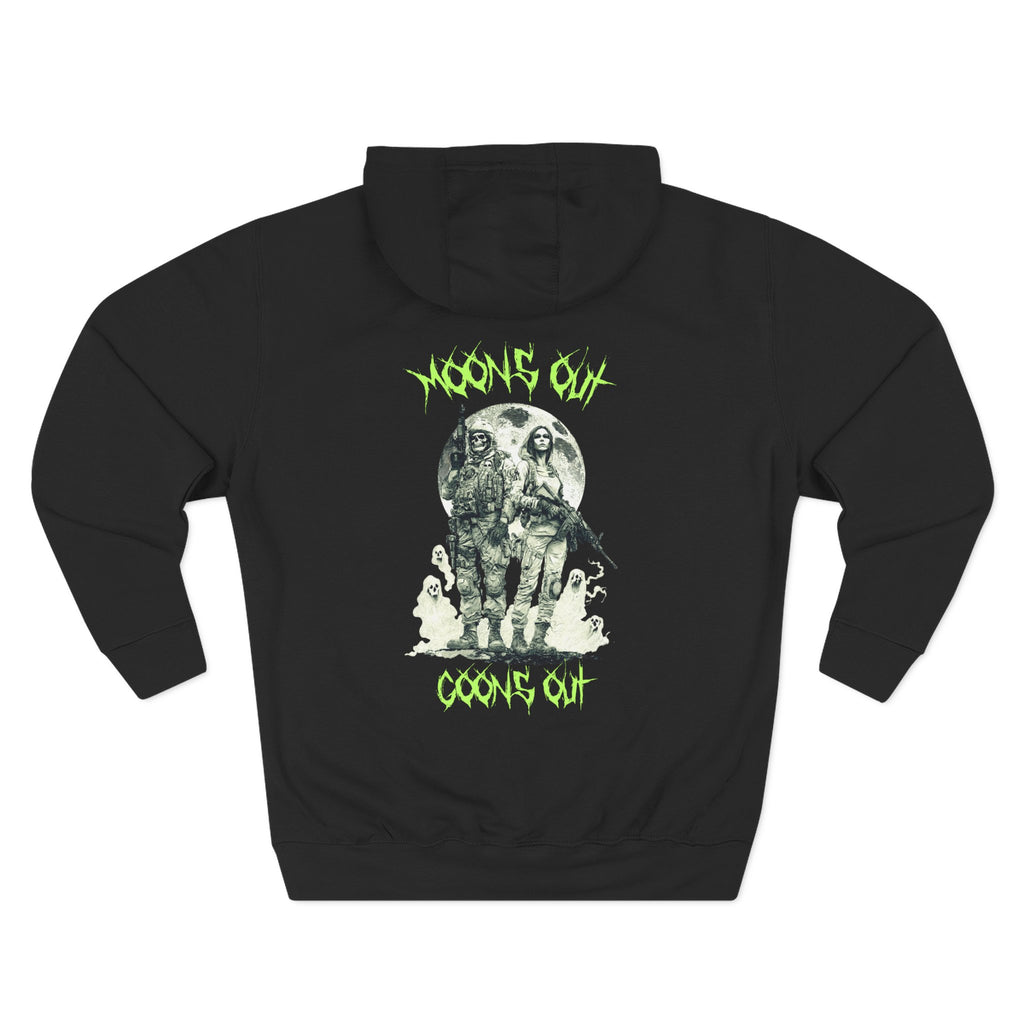 Jackal Arms Co. Moons Out, Goons Out Halloween Hoodie Range Drip