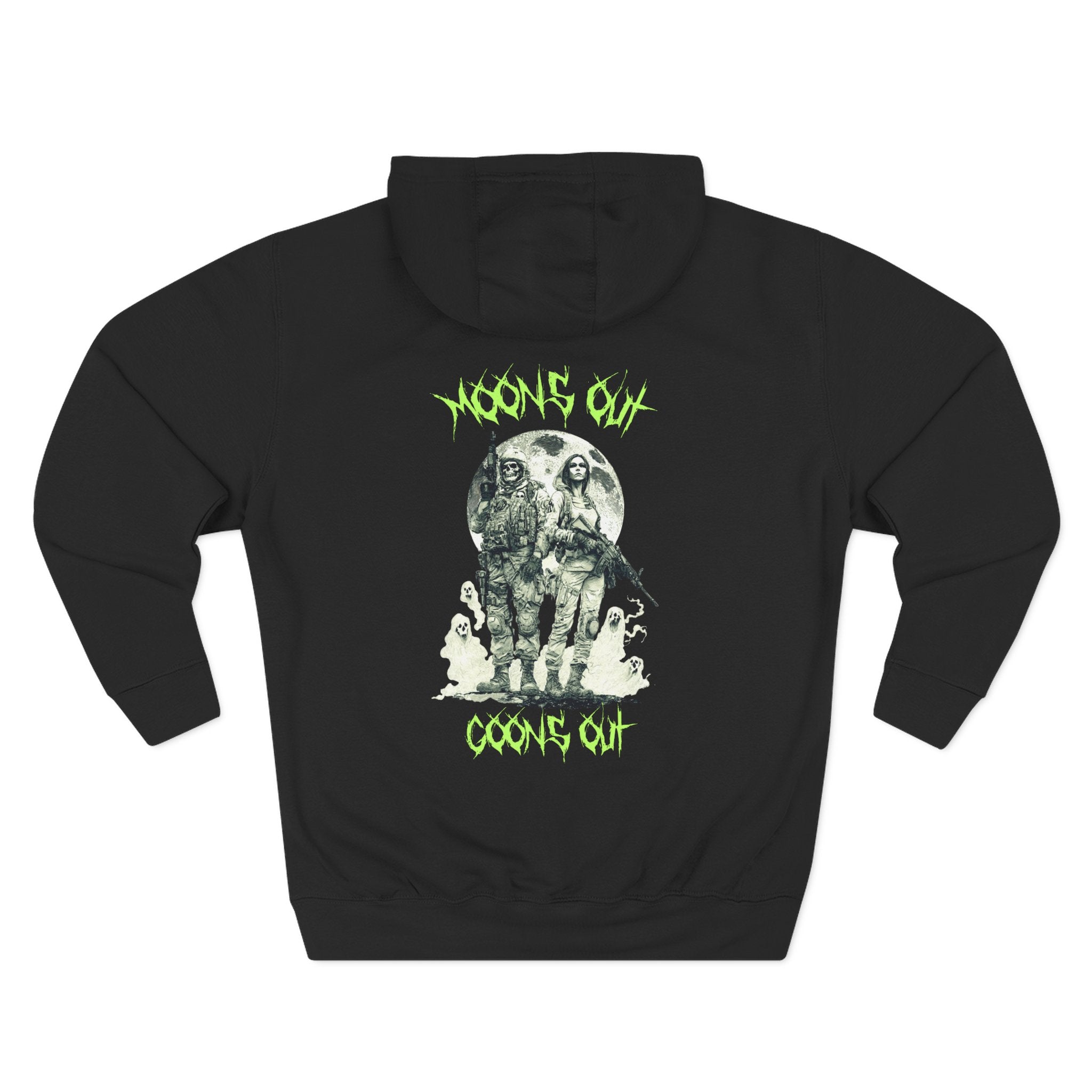 Jackal Arms Co. Moons Out, Goons Out Halloween Hoodie Range Drip