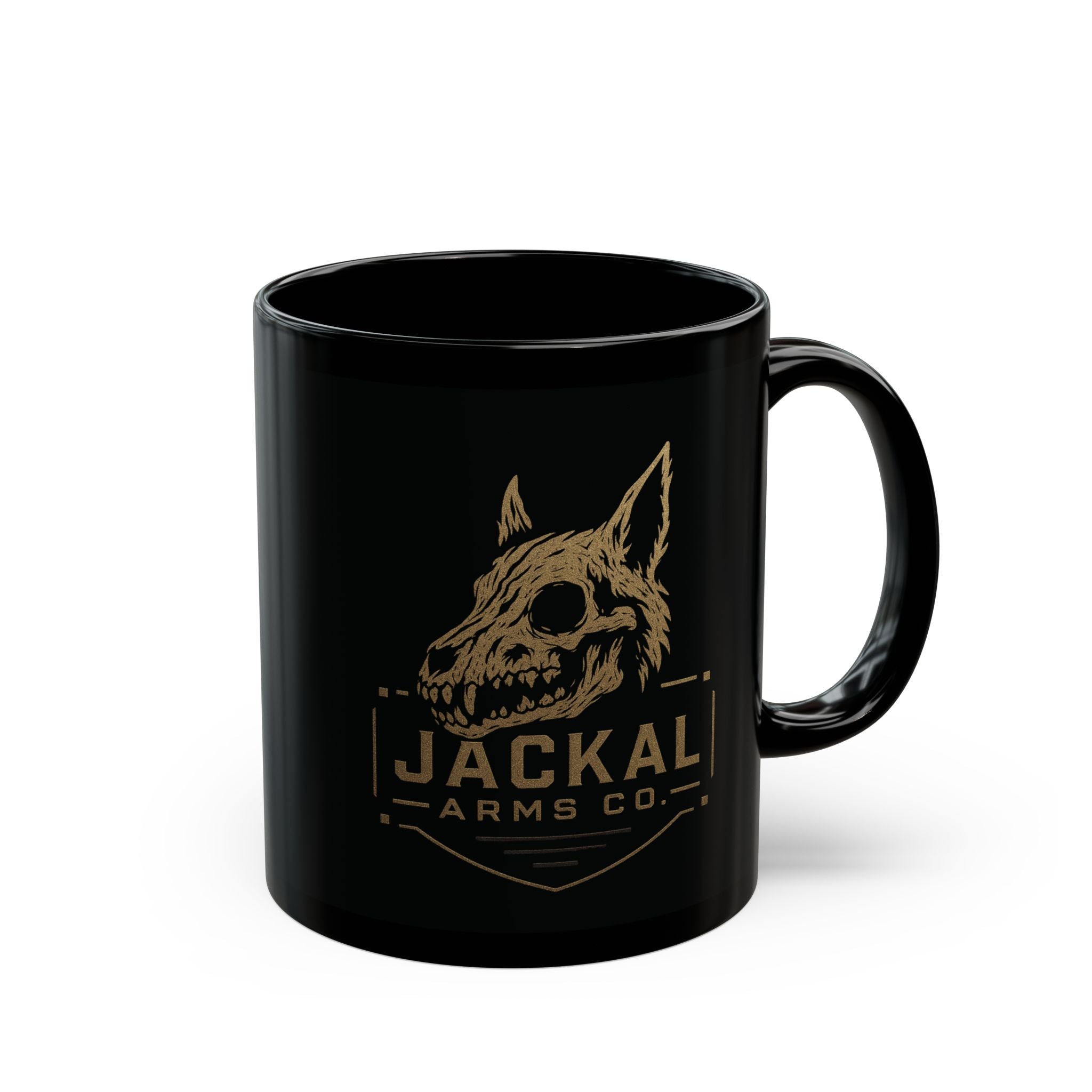 Jackal Arms Co Coffee Mug. Tactical Graphic Ceramic Cup for Home Office and Range