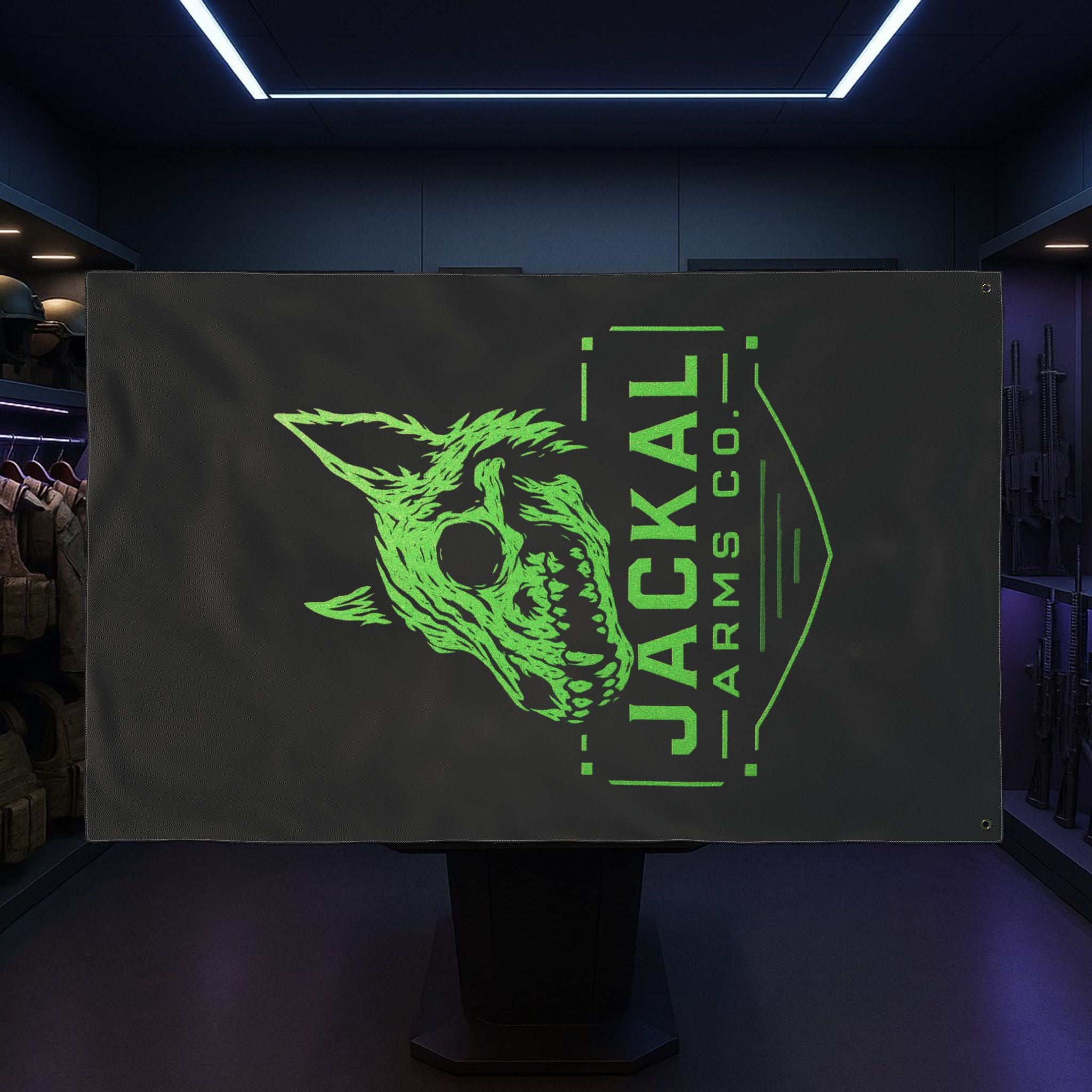 Moon’s Out, Goon’s Out Wall Flag – Jackal Arms Co.